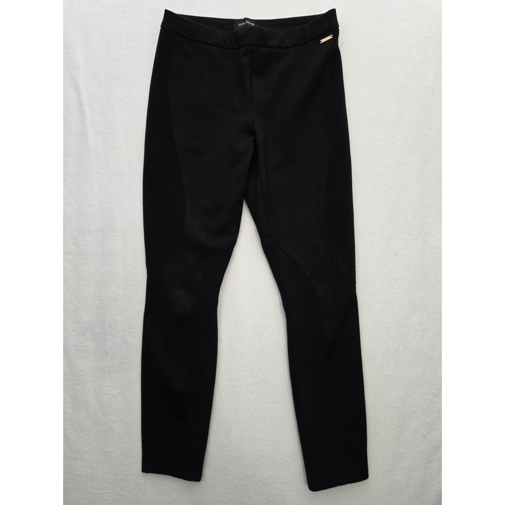 Ivanka Trump Compression Leggings S Black Ribbed Panel Ponte Slim Pants Career